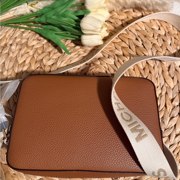 Michael Kors Brown Crossbody Bag with Logo Strap